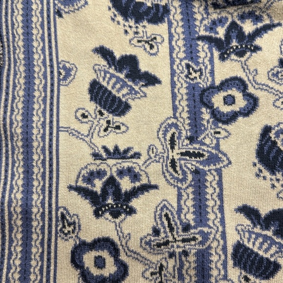 Peruvian Connection Floral Vines Print Knit Cardigan Women's size M Pima Cotton - Picture 7 of 7